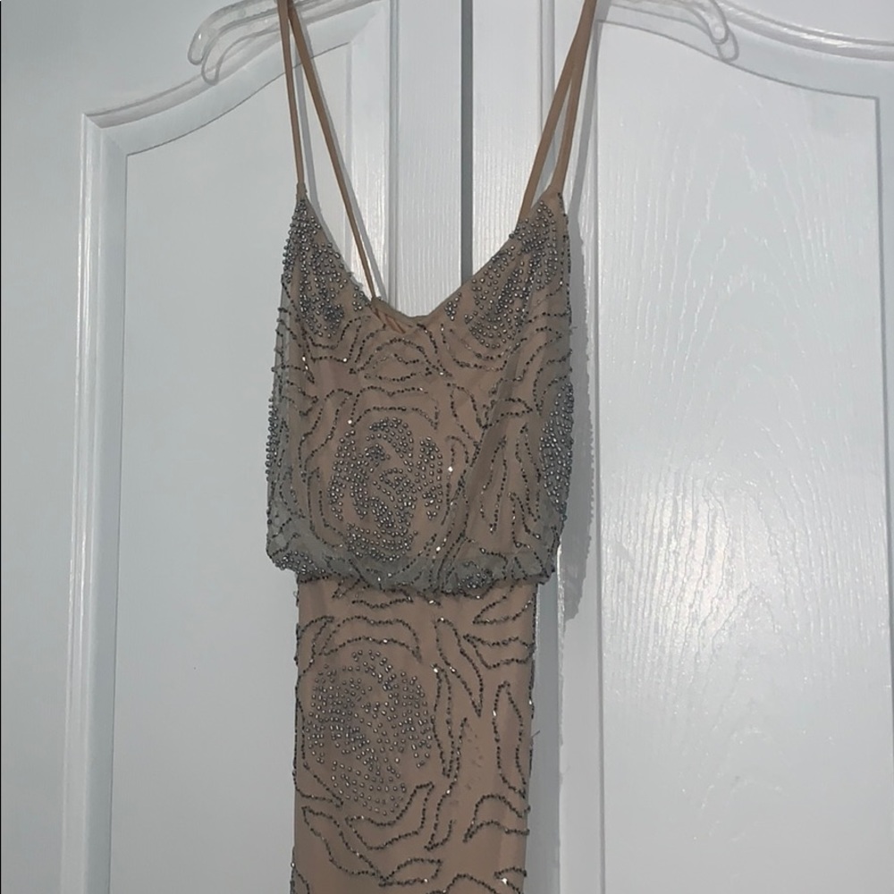 Adrianna Papell Dress with beaded flowers